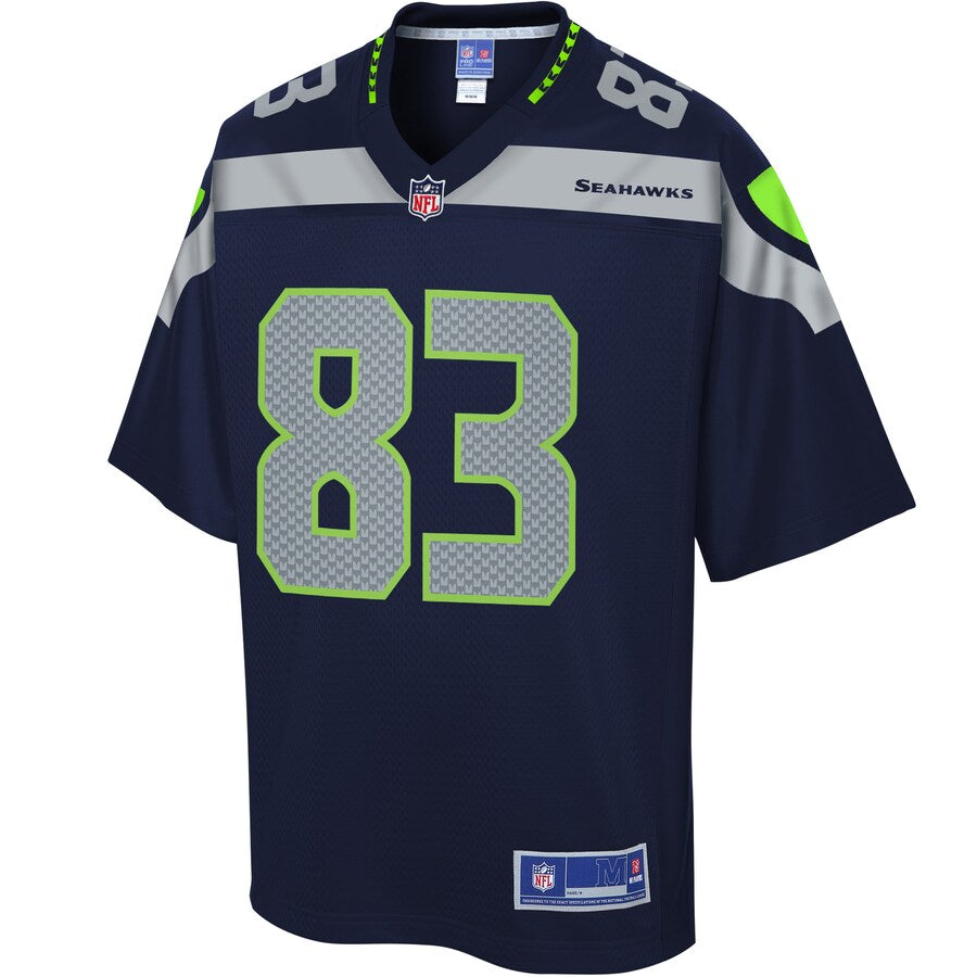 Seattle Seahawks David Moore Pro Line Team Color Navy Football Jersey product image