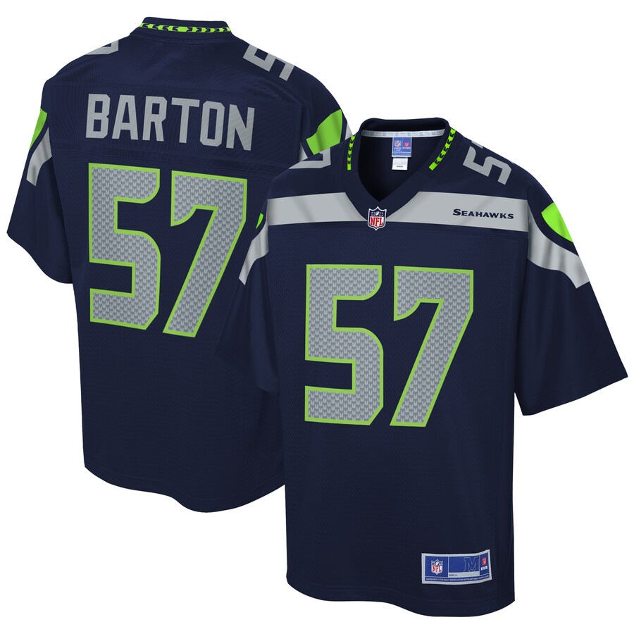 Seattle Seahawks Cody Barton Pro Line Navy Football Jersey product image
