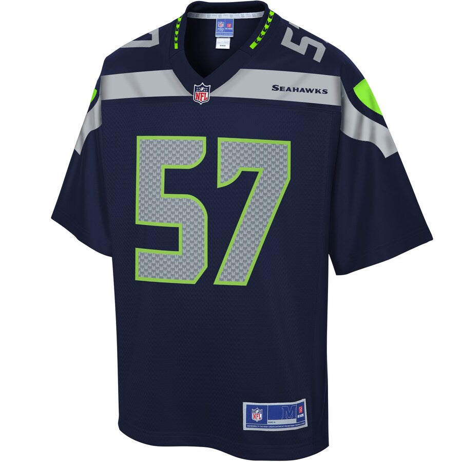 Seattle Seahawks Cody Barton Pro Line Navy Football Jersey product image