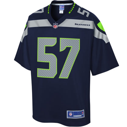 Seattle Seahawks Cody Barton Pro Line Navy Football Jersey product image