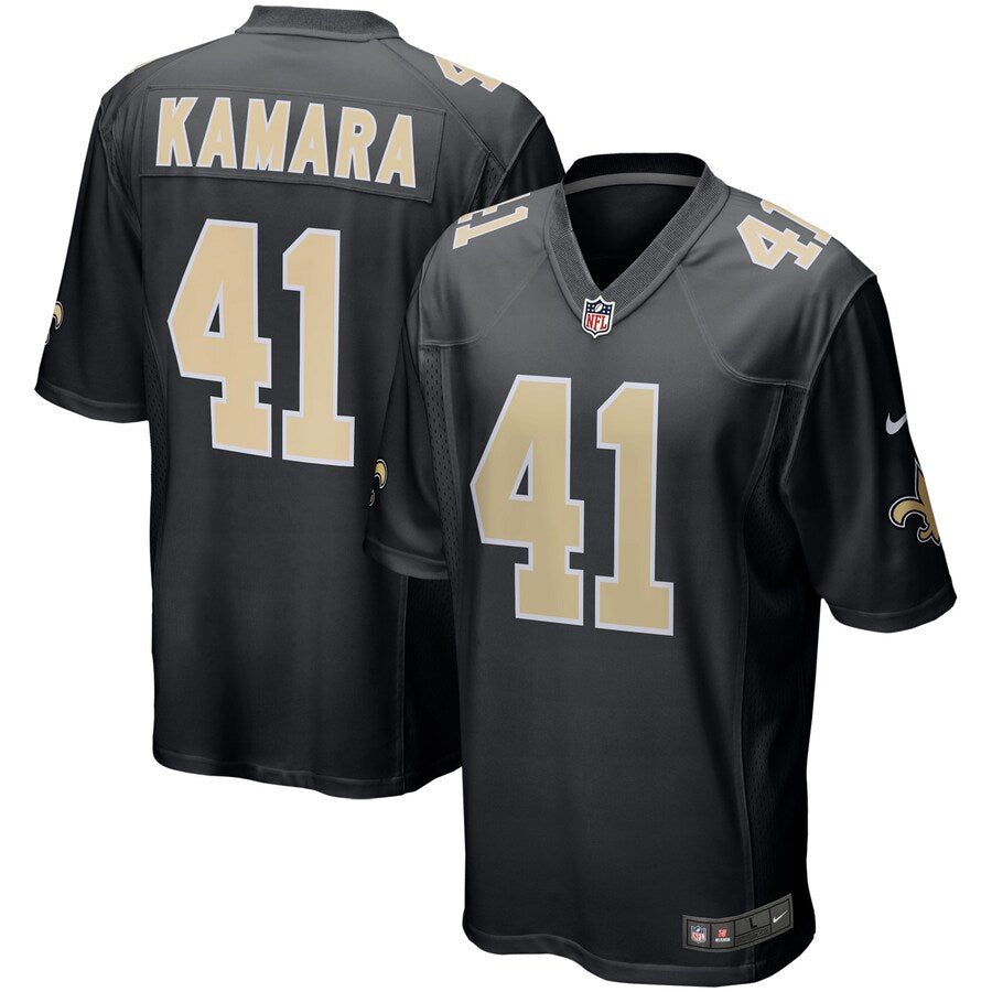 New Orleans Saints Alvin Kamara Game Black Football Jersey product image