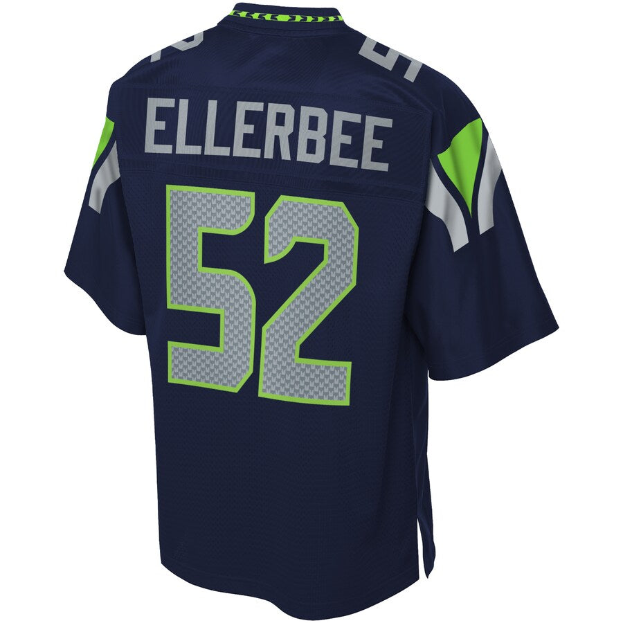 Seattle Seahawks Emmanuel Ellerbee Pro Line Big & Tall Navy Football Jersey product image