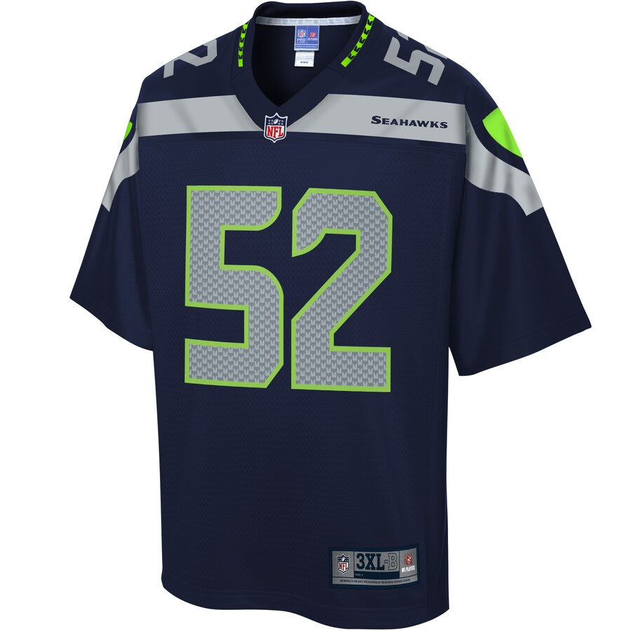 Seattle Seahawks Emmanuel Ellerbee Pro Line Big & Tall Navy Football Jersey product image