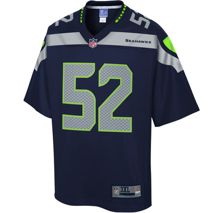 Seattle Seahawks Emmanuel Ellerbee Pro Line Big & Tall Navy Football Jersey product image