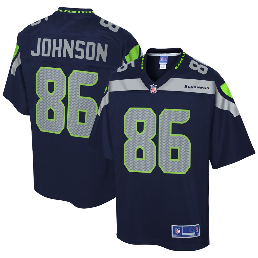 Seattle Seahawks Justin Johnson Pro Line Navy Football Jersey product image
