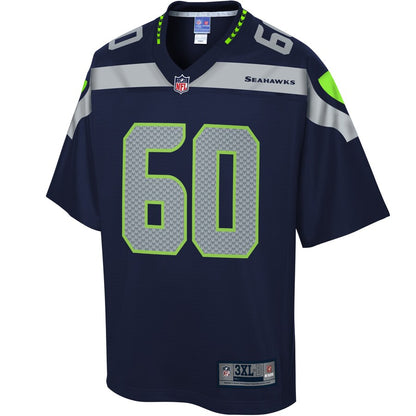 Seattle Seahawks Phil Haynes Pro Line Big & Tall Navy Football Jersey product image
