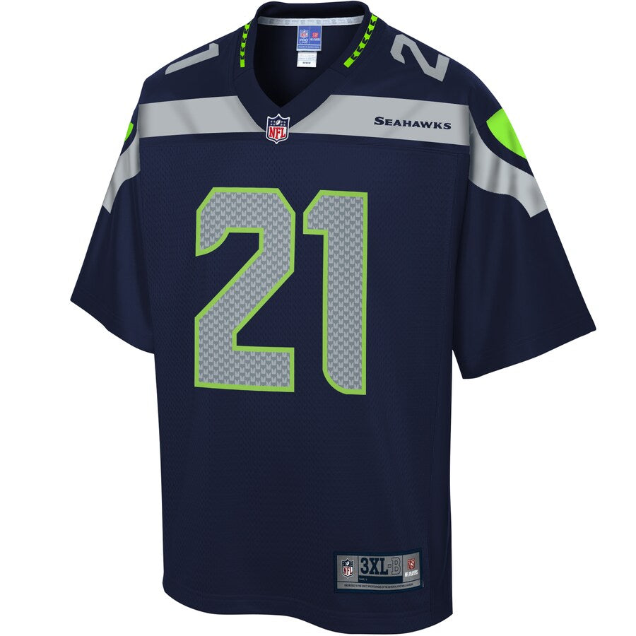 Seattle Seahawks Tre Flowers Pro Line Big & Tall Team Color Navy Football Jersey product image