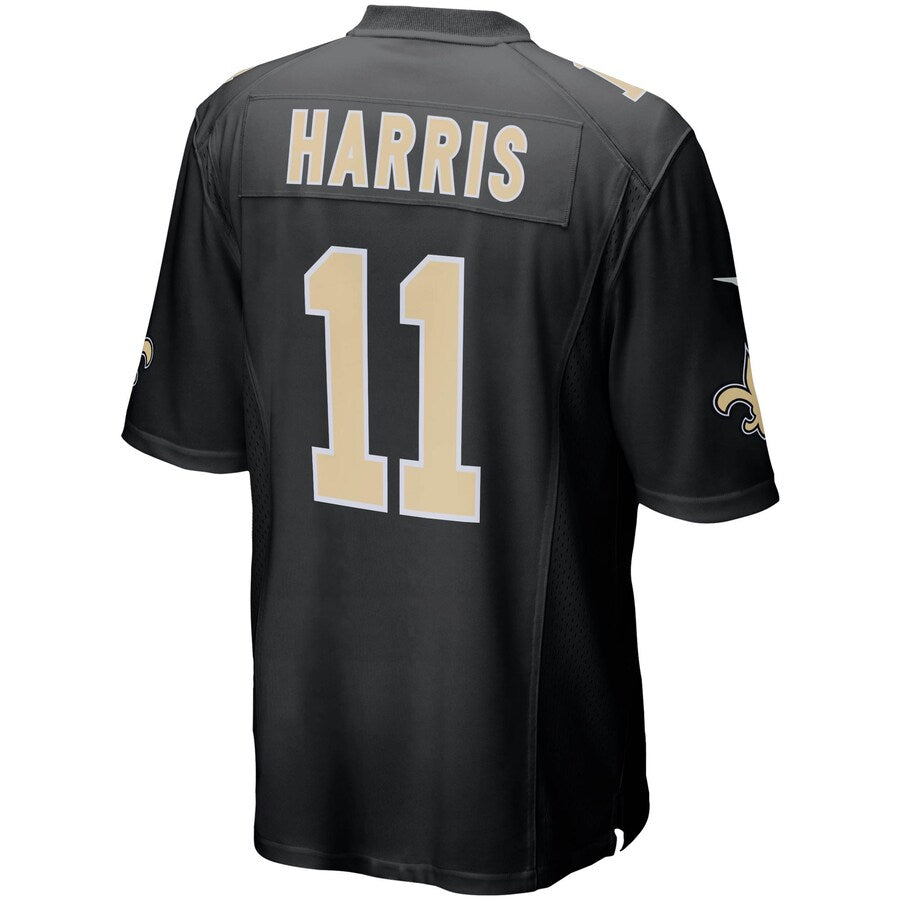 New Orleans Saints Deonte Harris Game Black Football Jersey product image