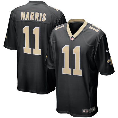 New Orleans Saints Deonte Harris Game Black Football Jersey product image