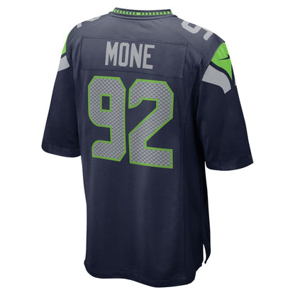 Seattle Seahawks Bryan Mone Team Game Navy Football Jersey product image