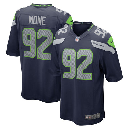Seattle Seahawks Bryan Mone Team Game Navy Football Jersey product image