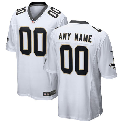 New Orleans Saints Custom Game White Football Jersey product image