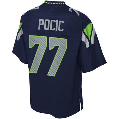 Seattle Seahawks Ethan Pocic Pro Line Big & Tall Navy Football Jersey product image