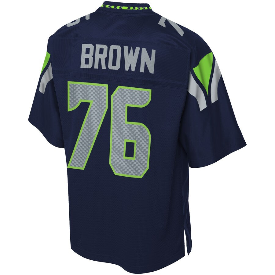 Seattle Seahawks Duane Brown Pro Line Brown Football Jersey product image