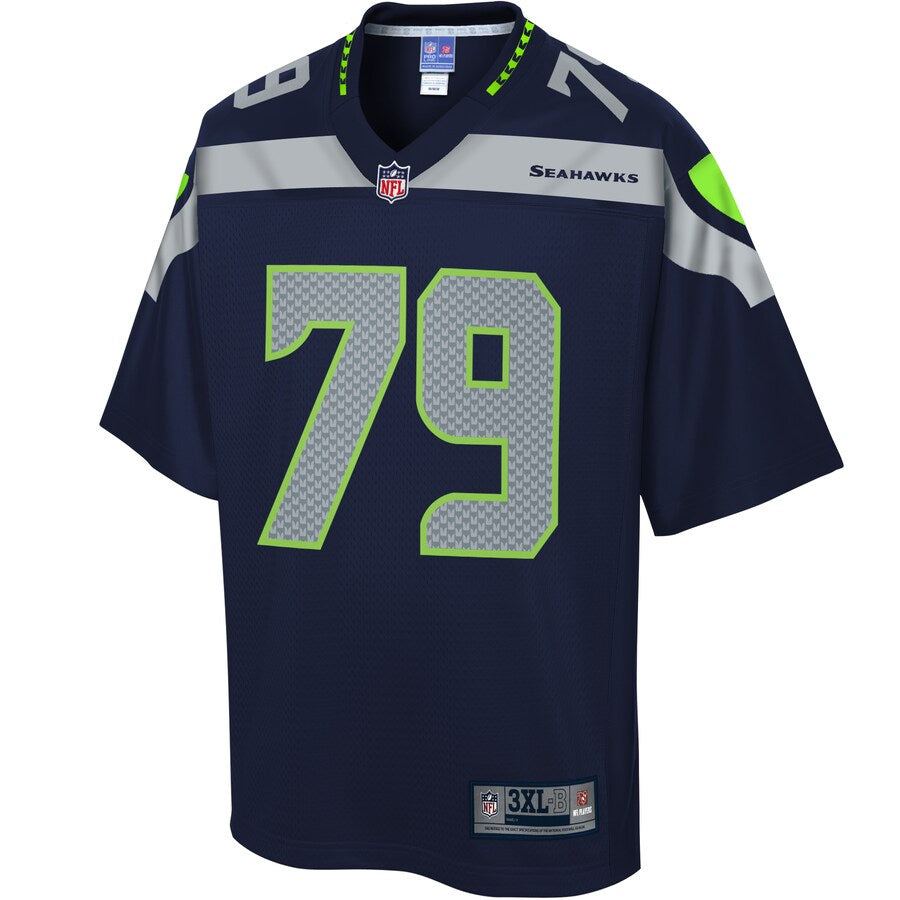 Seattle Seahawks Bryan Mone Pro Line Big & Tall Navy Football Jersey product image