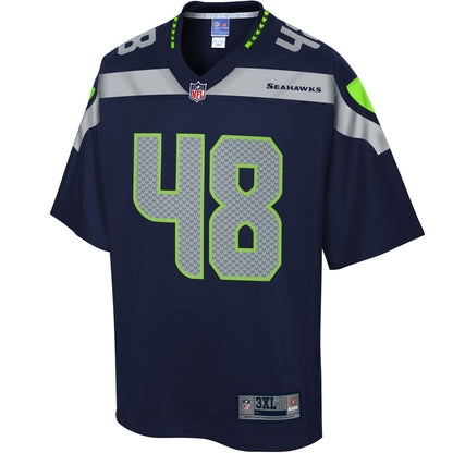Seattle Seahawks Jacob Hollister Pro Line Big & Tall Navy Football Jersey product image