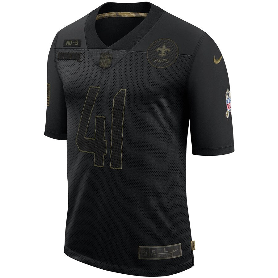 New Orleans Saints Alvin Kamara Limited Salute To Service Black Football Jersey product image