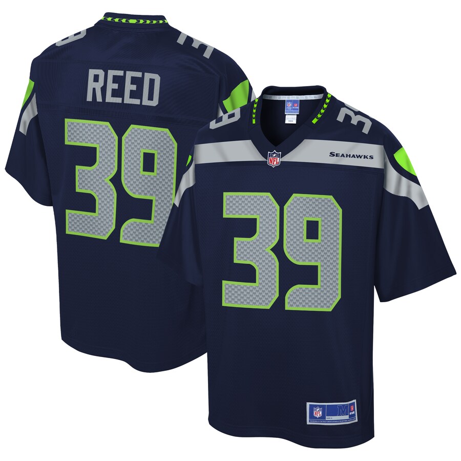 Seattle Seahawks Kalan Reed Pro Line Navy Football Jersey product image