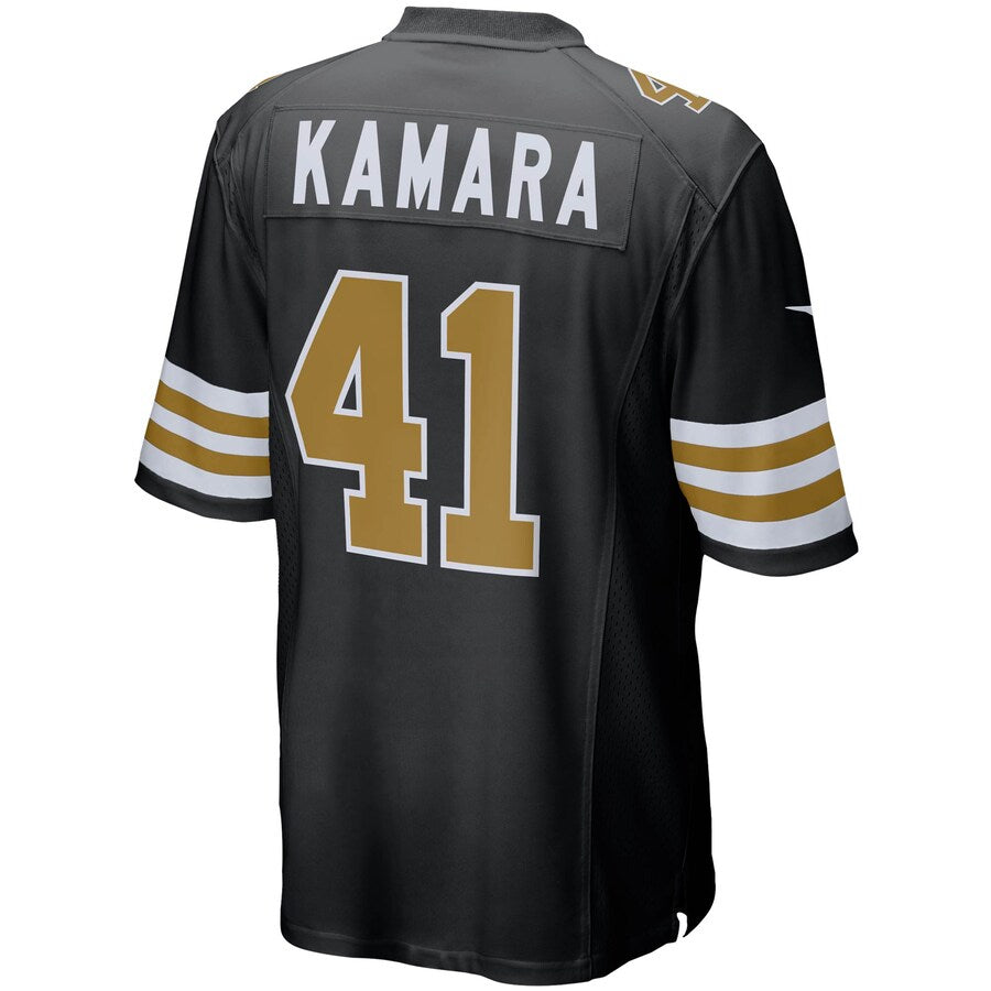 New Orleans Saints Alvin Kamara Alternate Game Black Football Jersey product image