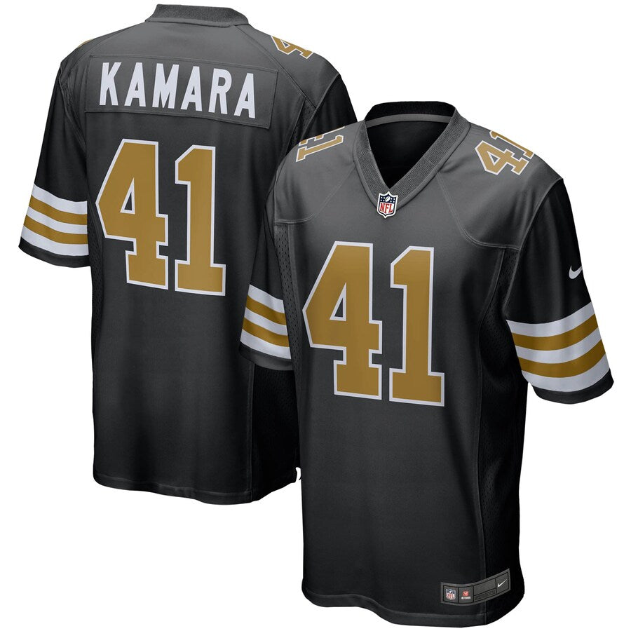 New Orleans Saints Alvin Kamara Alternate Game Black Football Jersey product image