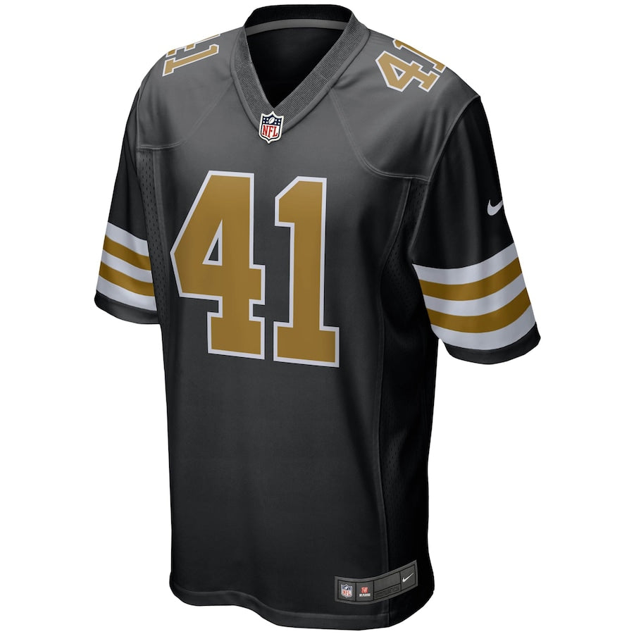 New Orleans Saints Alvin Kamara Alternate Game Black Football Jersey product image