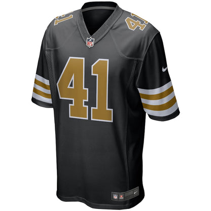 New Orleans Saints Alvin Kamara Alternate Game Black Football Jersey product image