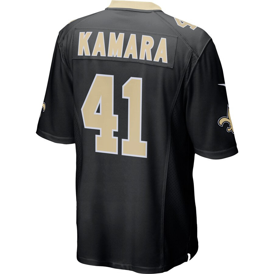 New Orleans Saints Alvin Kamara Game Black Football Jersey product image