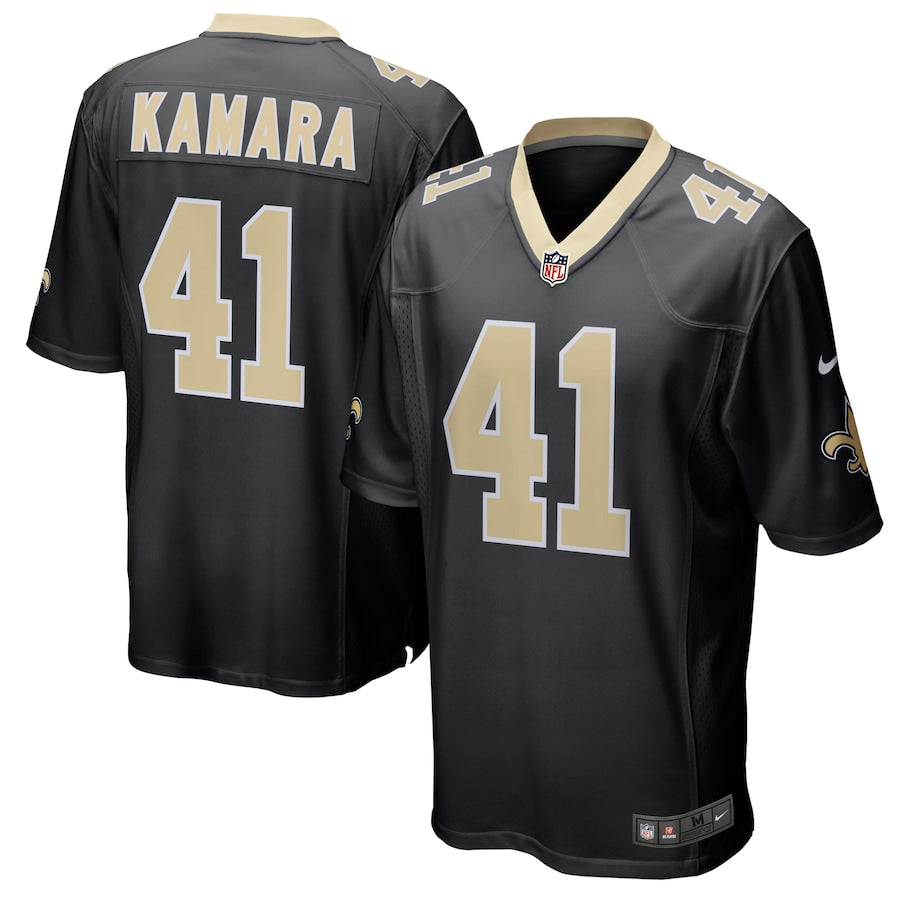 New Orleans Saints Alvin Kamara Game Black Football Jersey product image