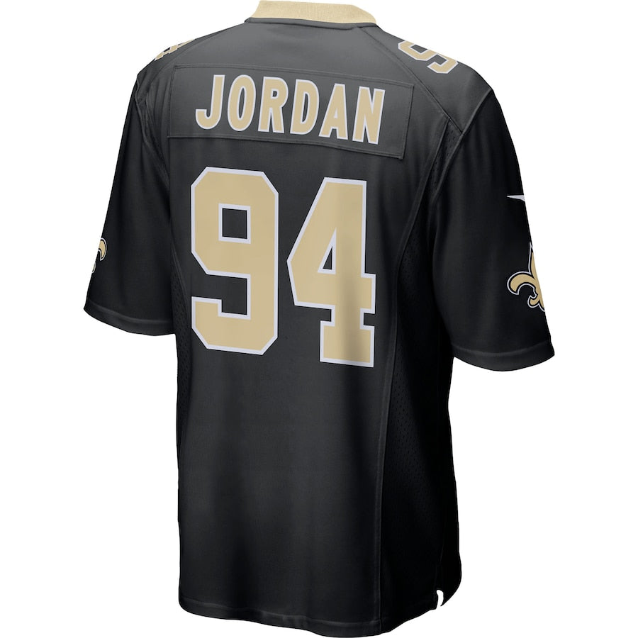 New Orleans Saints Cameron Jordan Game Black Football Jersey product image