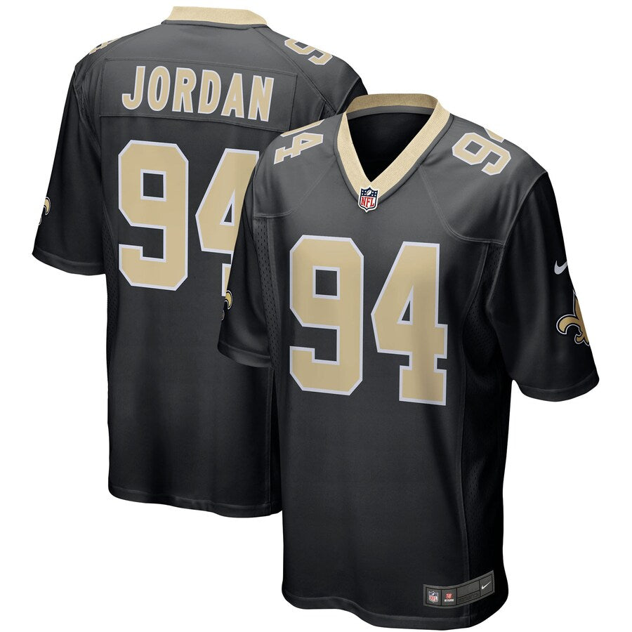 New Orleans Saints Cameron Jordan Game Black Football Jersey product image