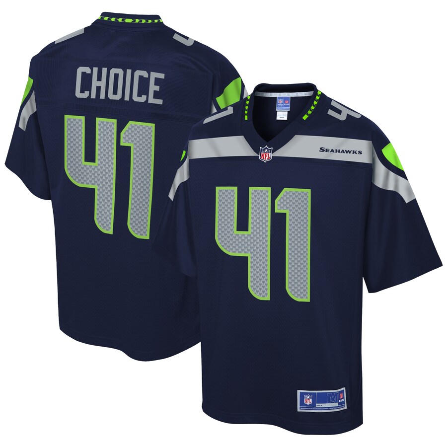 Seattle Seahawks Adam Choice Pro Line Navy Football Jersey product image