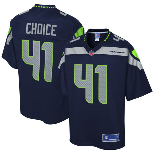 Seattle Seahawks Adam Choice Pro Line Navy Football Jersey product image