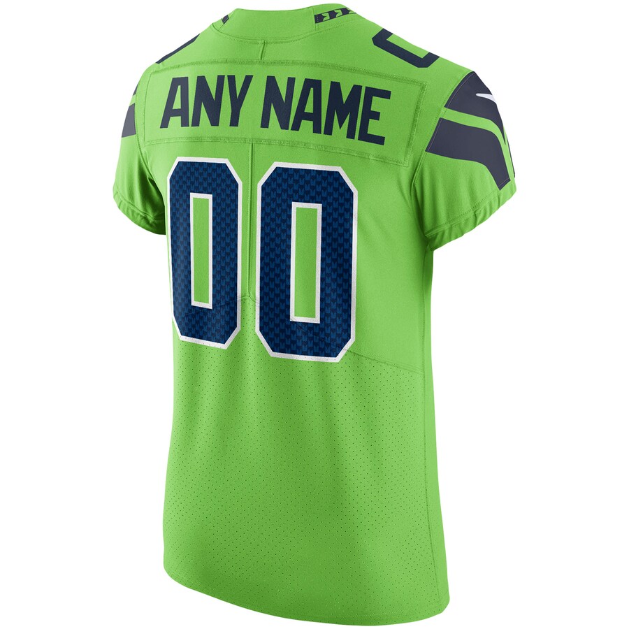 Seattle Seahawks Custom Green Football Jersey product image