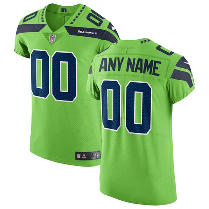 Seattle Seahawks Custom Green Football Jersey product image