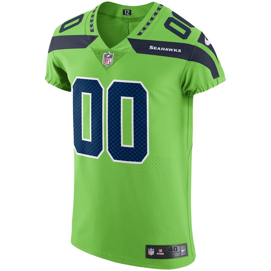 Seattle Seahawks Custom Green Football Jersey product image