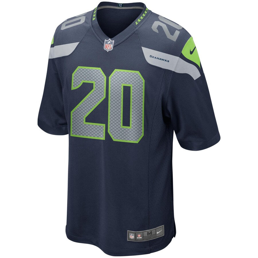 Seattle Seahawks Rashaad Penny Game Navy Football Jersey product image