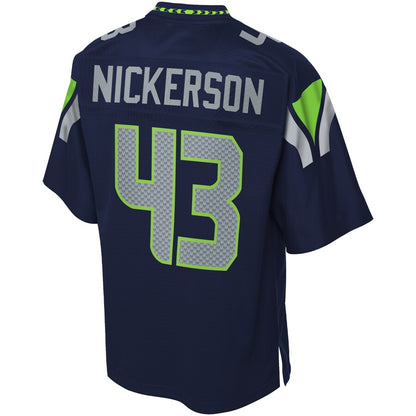 Seattle Seahawks Parry Nickerson Pro Line Team Color Navy Football Jersey product image