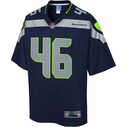Seattle Seahawks Akeem King Pro Line Big & Tall Navy Football Jersey product image