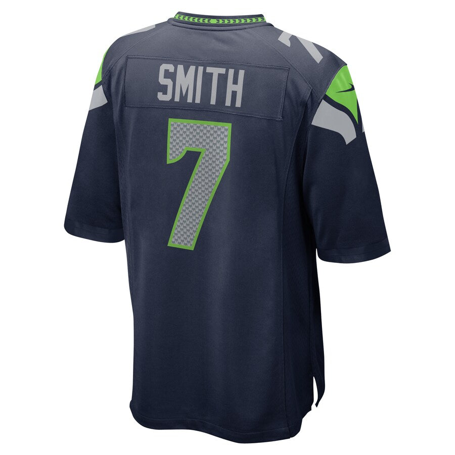 Seattle Seahawks Geno Smith Game Navy Football Jersey product image