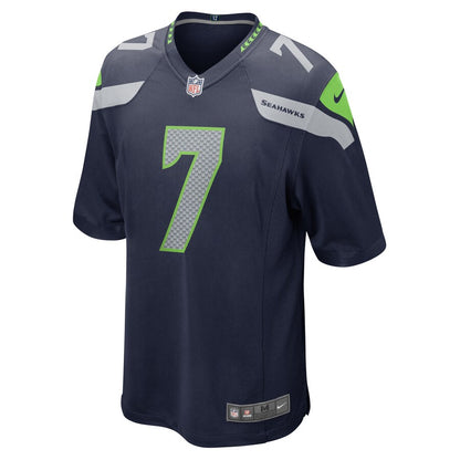 Seattle Seahawks Geno Smith Game Navy Football Jersey product image