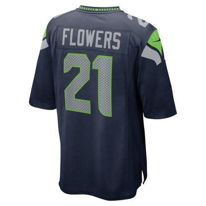 Seattle Seahawks Tre Flowers Game Navy Football Jersey product image