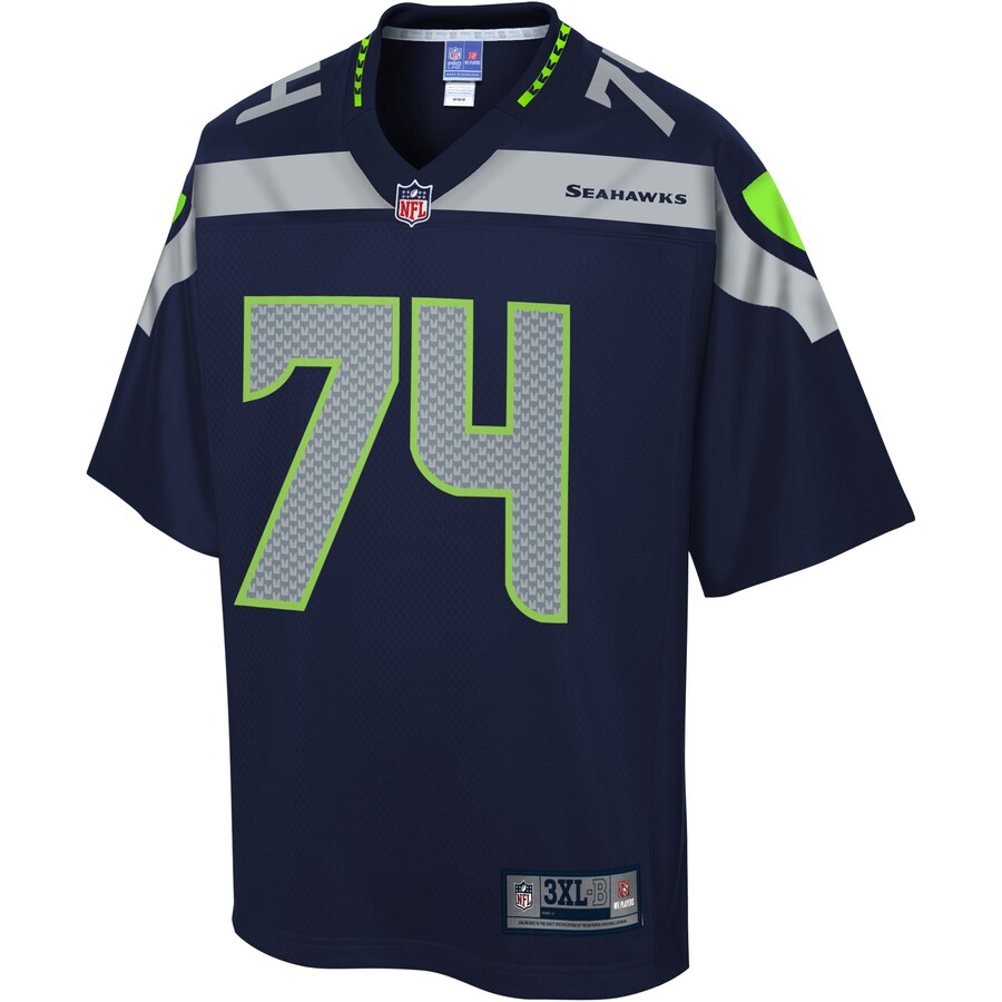 Seattle Seahawks George Fant Pro Line Big & Tall Navy Football Jersey product image