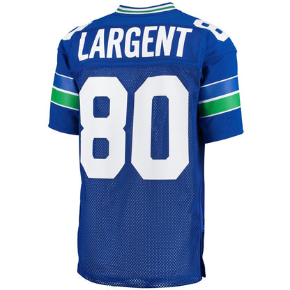 Seattle Seahawks Steve Largent 1985 Throwback Blue Football Jersey product image