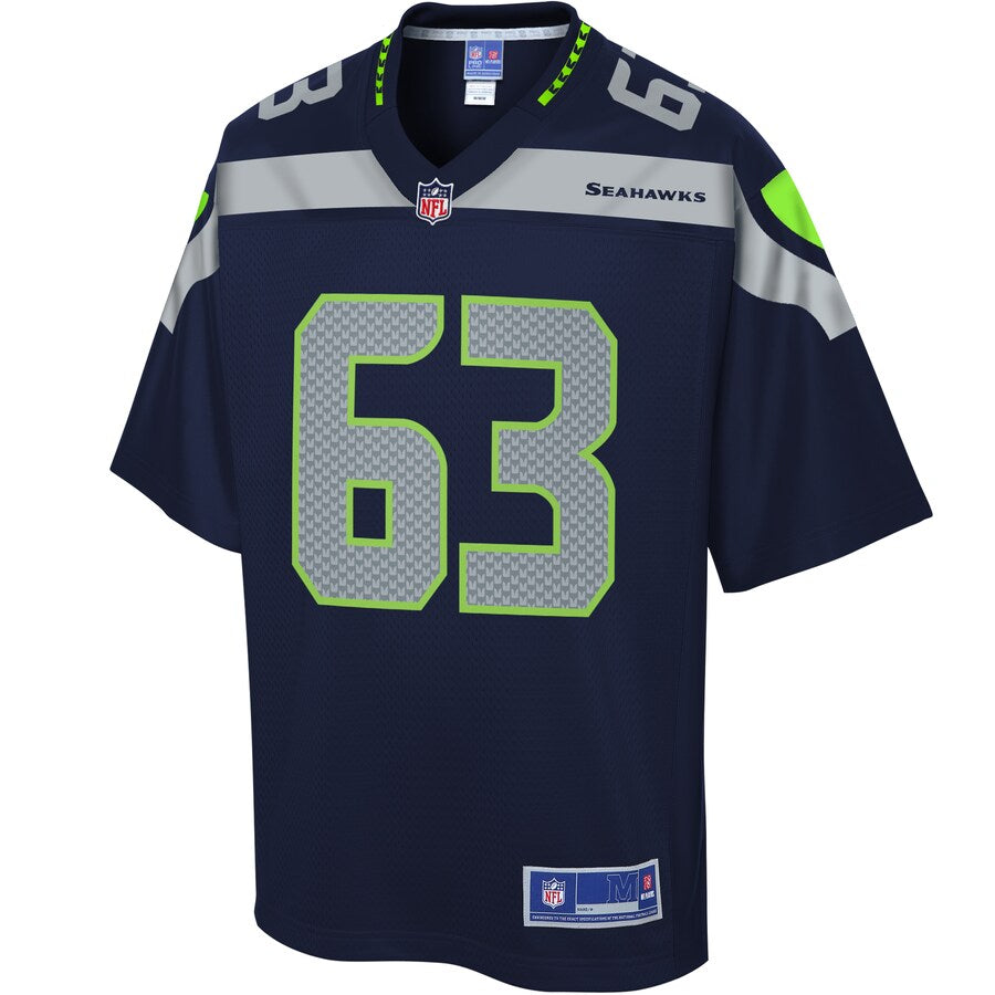 Seattle Seahawks Demetrius Knox Pro Line Navy Football Jersey product image