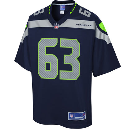 Seattle Seahawks Demetrius Knox Pro Line Navy Football Jersey product image