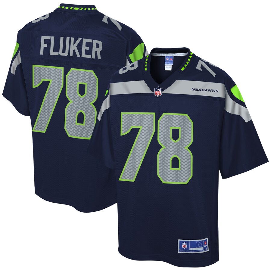 Seattle Seahawks D.j. Fluker Pro Line Navy Football Jersey product image