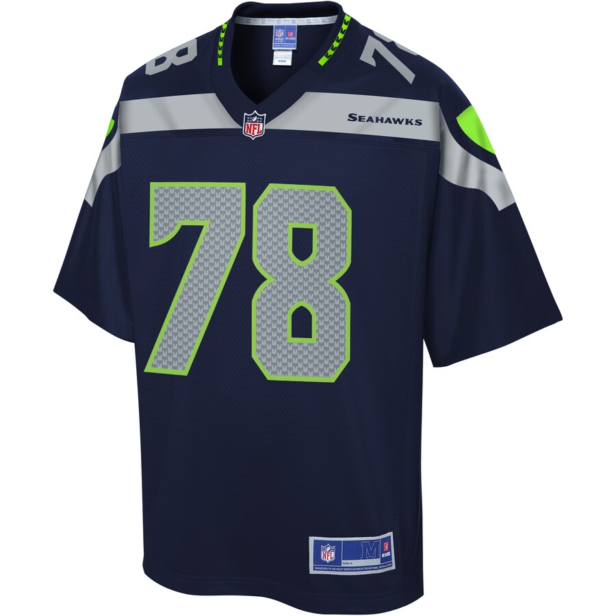 Seattle Seahawks D.j. Fluker Pro Line Navy Football Jersey product image