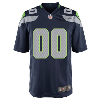 Seattle Seahawks College Customized Game Navy Football Jersey product image