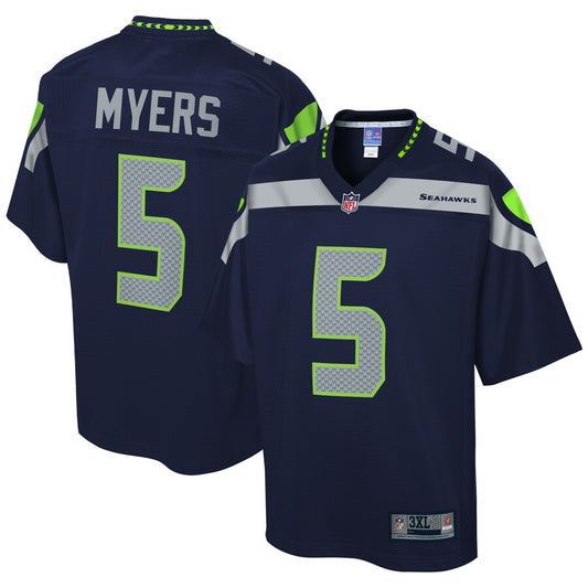 Seattle Seahawks Jason Myers Pro Line Big & Tall Navy Football Jersey product image