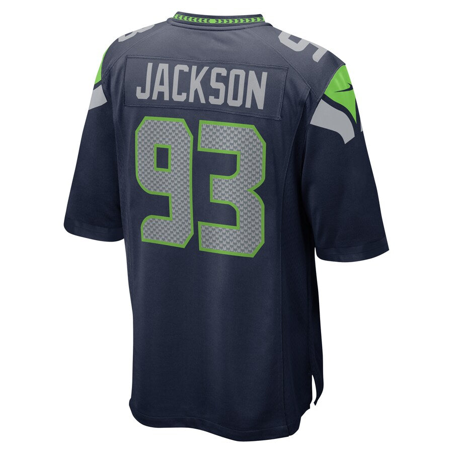 Seattle Seahawks Branden Jackson 2092 Game Navy Football Jersey product image